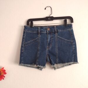american eagle size 6 denim women's jean shorts in blue
